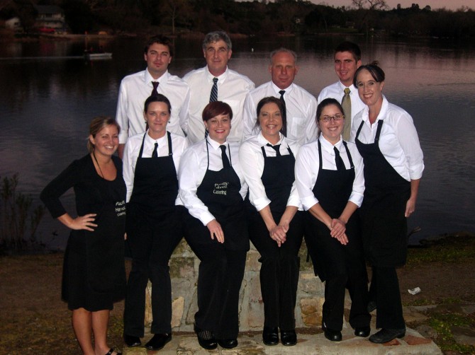 Pacific Harvest Catering serving staff